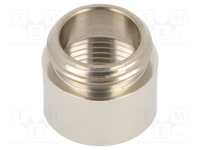Reduction of threads for glands; Int.thread: PG13,5; brass