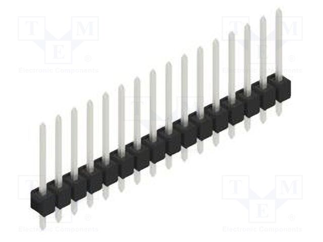 Connector: pin strips; pin header; male; PIN: 16; 2.54mm; THT; 1x16
