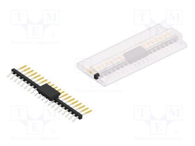 Connector: pin strips; pin header; male; PIN: 20; 2mm; SMT; 1x20