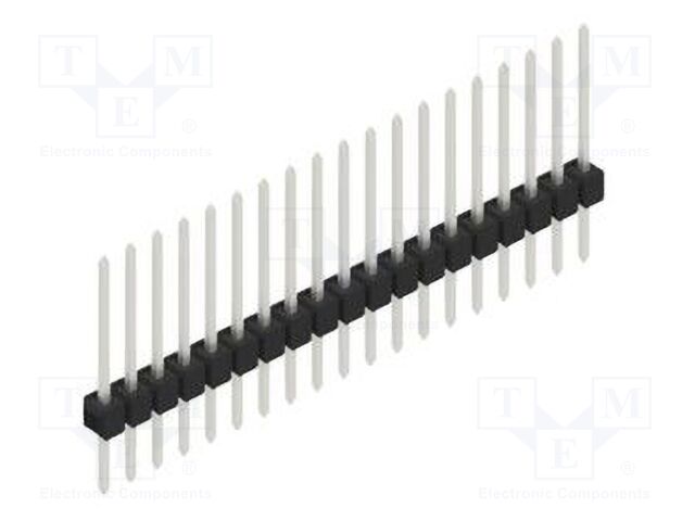 Connector: pin strips; pin header; male; PIN: 19; 2.54mm; THT; 1x19