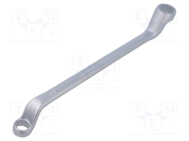 Wrench; box,bent; 13mm,17mm; Overall len: 245mm; tool steel