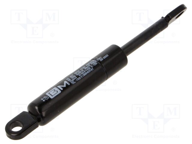 Gas spring; E: 155mm; Features: with welded steel eyes; Øout: 18mm