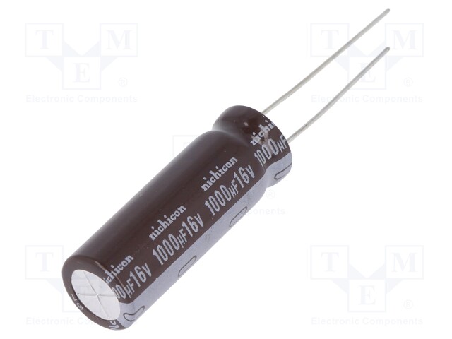 Capacitor: electrolytic; low impedance; THT; 1000uF; 16VDC; ±20%