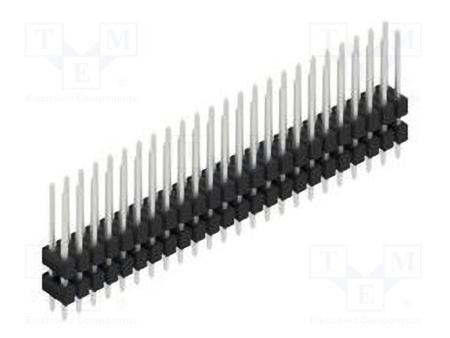 Connector: pin strips; pin header; male; PIN: 48; 2.54mm; THT; 2x24