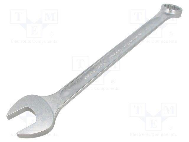 Wrench; combination spanner; 36mm; chromium plated steel