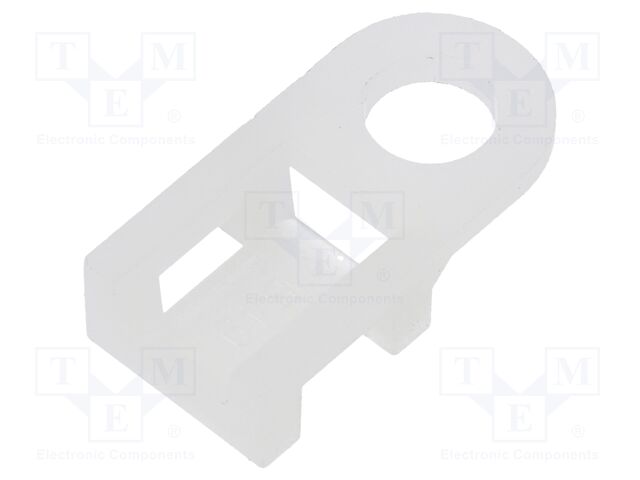 Screw mounted clamp; polyamide; natural; B: 5.5mm; H: 5mm; L: 190mm