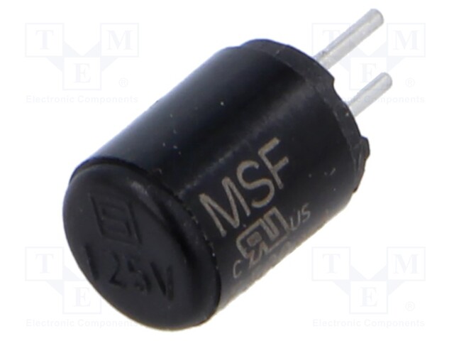 Fuse: fuse; quick blow; 0.5A; 125VAC; MSF 125