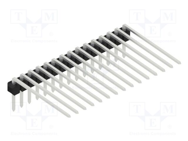 Connector: pin strips; pin header; male; PIN: 15; 2.54mm; THT; 1x15
