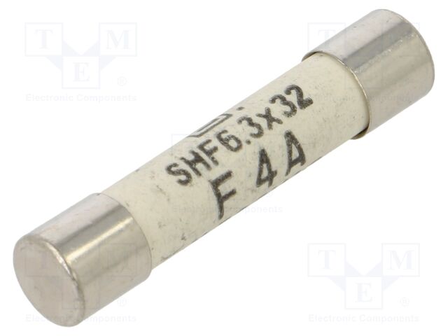 Fuse: fuse; quick blow; 4A; 500VAC; ceramic,cylindrical; SHF