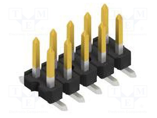 Connector: pin strips; pin header; male; PIN: 10; 2.54mm; SMT; 2x5