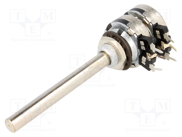 Potentiometer: shaft; single turn; 1kΩ; 200mW; THT; 6mm; plastic