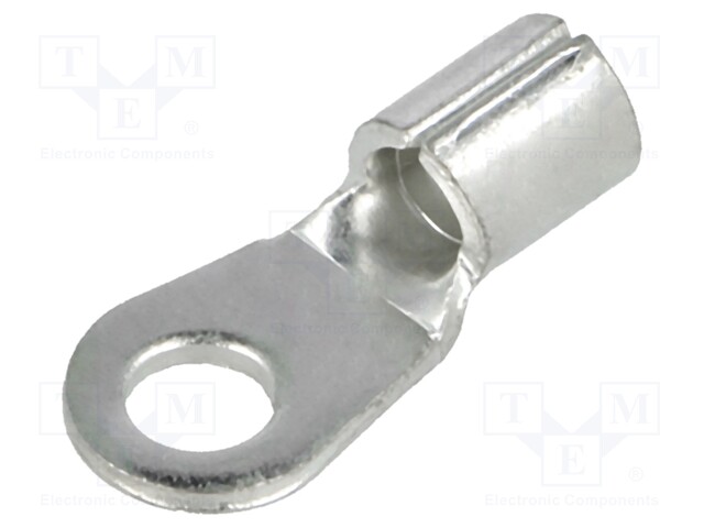Ring terminal; M4; 4÷6mm2; crimped; for cable; non-insulated
