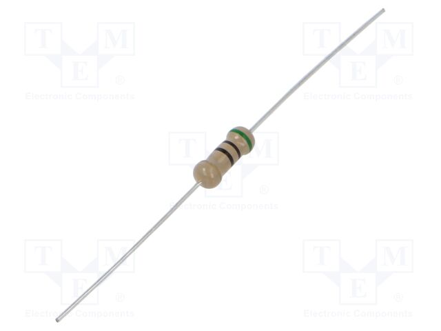 Resistor: carbon film; THT; 50Ω; 500mW; ±5%; Ø3.5x10mm; axial