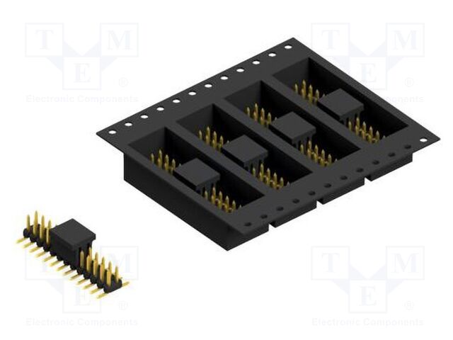 Connector: pin strips; pin header; male; PIN: 26; 2mm; SMT; 2x13