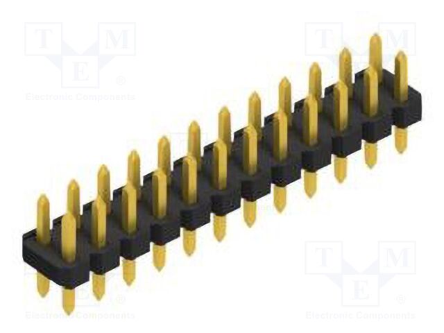 Connector: pin strips; pin header; male; PIN: 24; 2.54mm; THT; 2x12