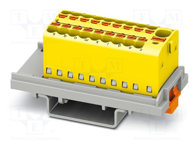 Splice terminal: rail; 17.5A; 500V; push-in; PA; 0.14÷2.5mm2
