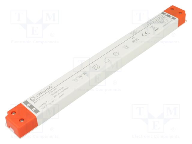 Power supply: switched-mode; LED; 60W; 24VDC; 2.5A; 220÷240VAC