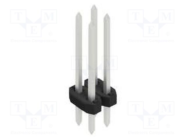Connector: pin strips; pin header; male; PIN: 4; 2mm; THT; 2x2; 100V