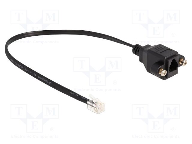Cable: telephone; connection 1: 1; RJ10 socket,RJ10 plug; 0.3m