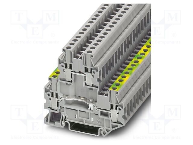 Splice terminal: rail; UT; PA; L: 64.4mm; terminals: 4; W: 5.2mm
