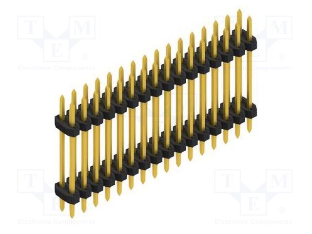 Connector: pin strips; pin header; male; PIN: 32; 2mm; THT; 2x16