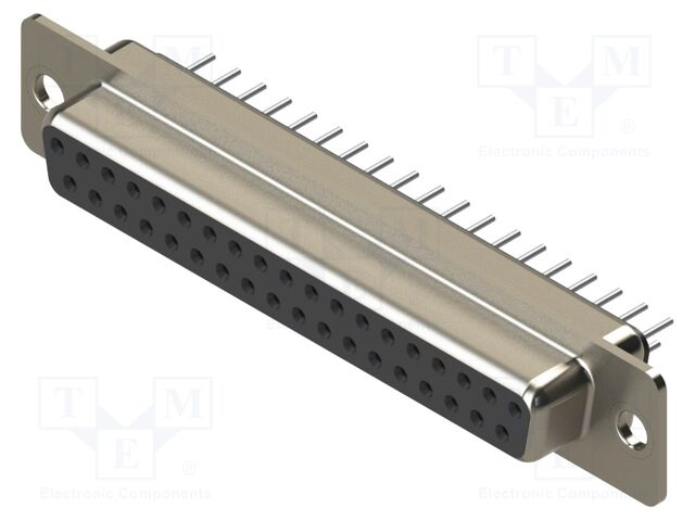 Connector: D-Sub; PIN: 37; socket; female; straight; THT; MHDD