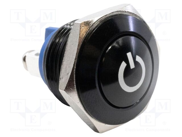 Switch: vandal resistant; Pos: 2; SPST-NO; 2A/48VDC; IP65; OFF-(ON)