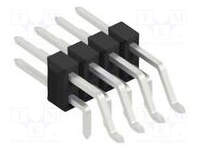 Connector: pin strips; pin header; male; PIN: 8; 2.54mm; SMT,THT