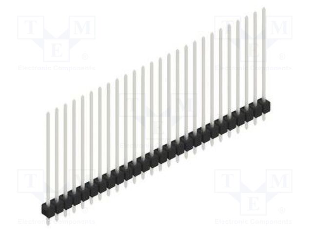 Connector: pin strips; pin header; male; PIN: 26; 2.54mm; THT; 1x26