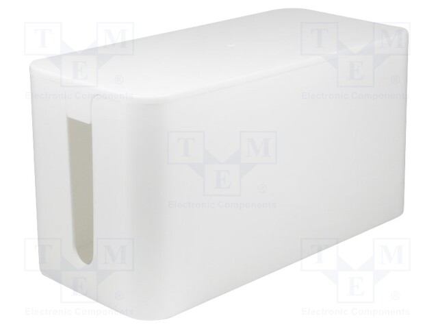 Cable box; Width: 115mm; L: 235mm; H: 120mm; Colour: white