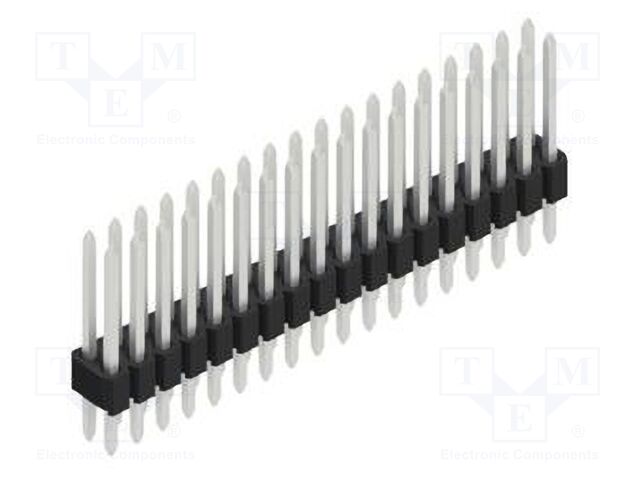 Connector: pin strips; pin header; male; PIN: 36; 1.27mm; THT; 2x18