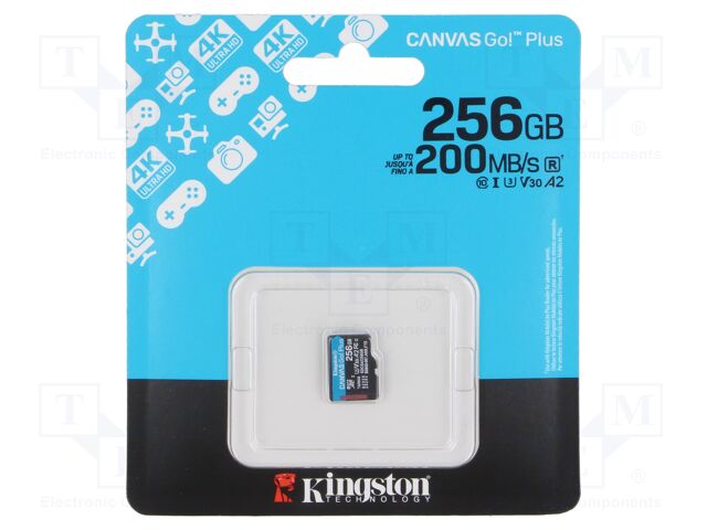 Memory card; microSD; R: 170MB/s; W: 90MB/s; Class 10 UHS I U3