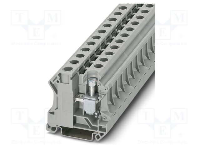 Splice terminal: rail; PA; L: 49.9mm; terminals: 2; W: 12.2mm; H: 51mm