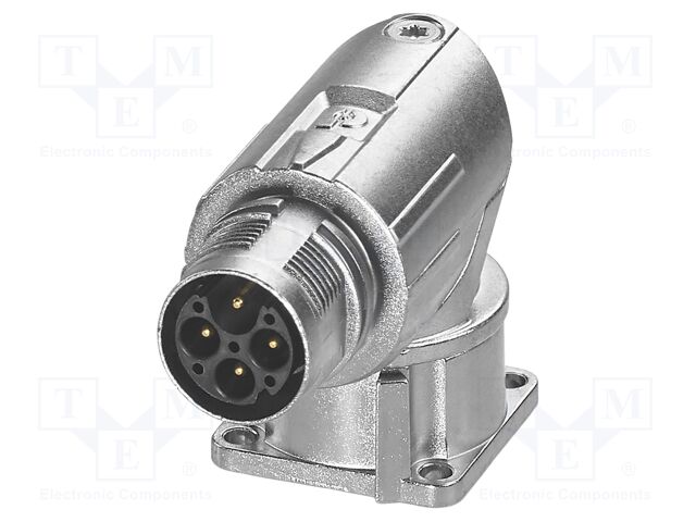 Connector: M17; socket; M17 PRO; PIN: 4(3+1); 630V; 20A; IP67; 3+PE