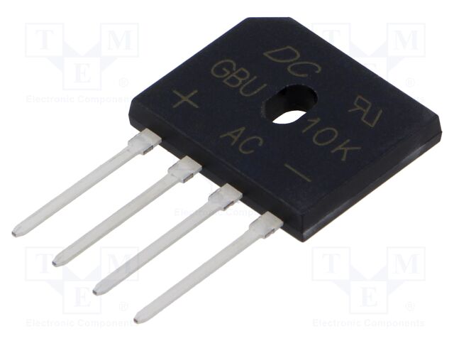 Bridge rectifier: single-phase; Urmax: 800V; If: 10A; Ifsm: 220A