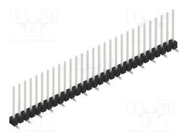 Connector: pin strips; pin header; male; PIN: 29; 2.54mm; SMT; 1x29