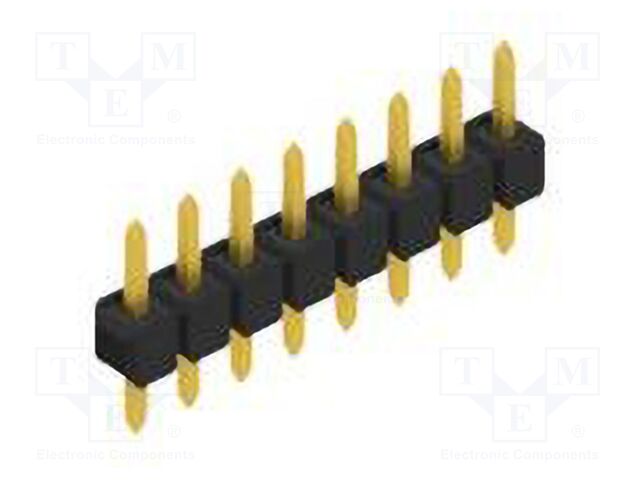 Connector: pin strips; pin header; male; PIN: 8; 2.54mm; THT; 1x8