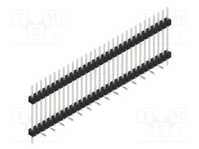Connector: pin strips; pin header; male; PIN: 31; 2.54mm; SMT; 1x31