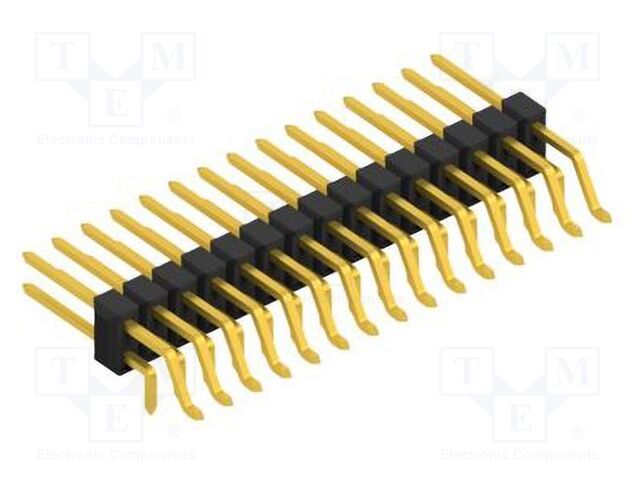 Connector: pin strips; pin header; male; PIN: 30; 2.54mm; SMT,THT