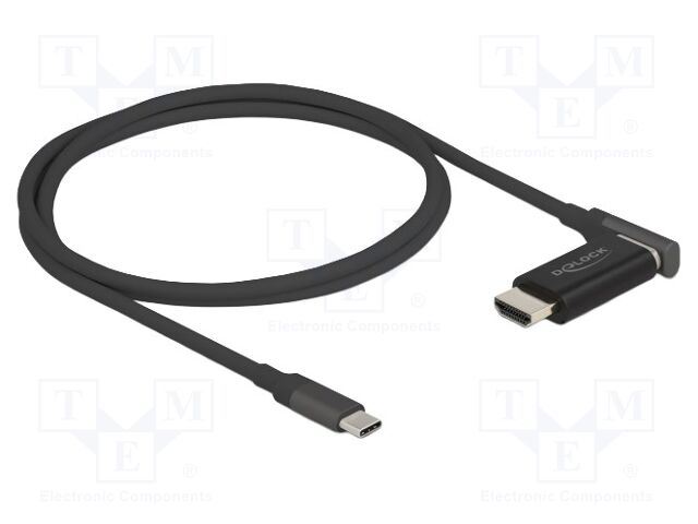 Cable; HDMI plug 90° left/right,USB C plug; magnetic; Len: 1.2m