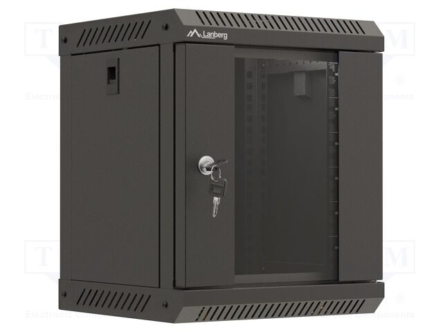 Enclosure: rack cabinet; Standard: 10"; 6U; black; Z: 300mm; X: 300mm