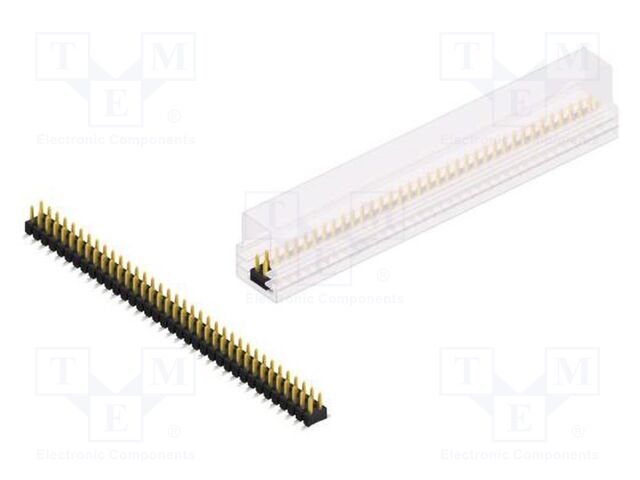 Connector: pin strips; pin header; male; PIN: 72; 2.54mm; SMT; 2x36