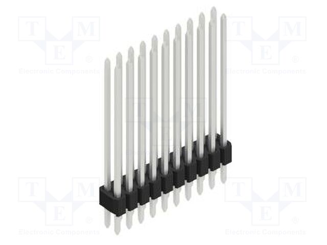 Connector: pin strips; pin header; male; PIN: 20; 1.27mm; THT; 2x10