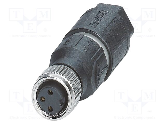 Connector: M8; PIN: 3; 4A; 48V; IP65; straight; unshielded; plug