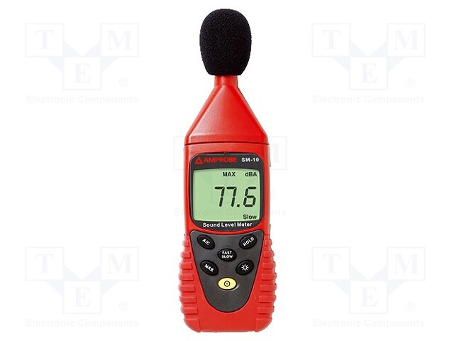 Sound level meter; LCD 4 digits; Sound level meas: 30÷130dB