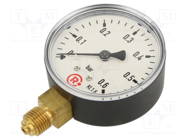 Manometer; 0÷0.6bar; 63mm; non-aggressive liquids,inert gases