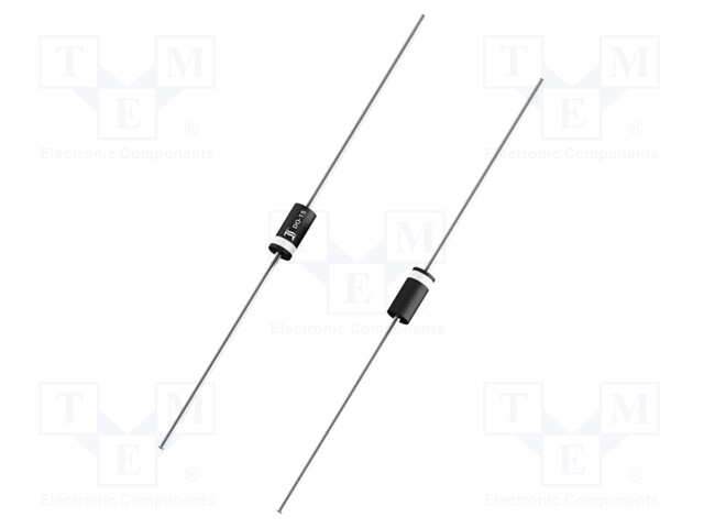 Diode: Zener; 3W; 9.1V; Ammo Pack; DO15; single diode; 50uA