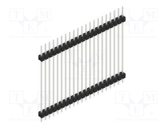 Connector: pin strips; pin header; male; PIN: 21; 2.54mm; THT; 1x21
