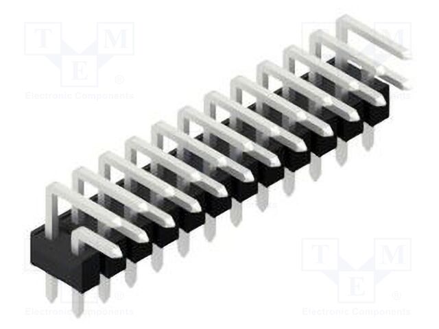 Connector: pin strips; pin header; male; PIN: 24; 2.54mm; THT; 2x12