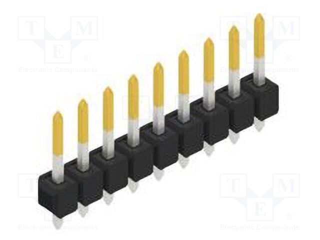 Connector: pin strips; pin header; male; PIN: 9; 2.54mm; THT; 1x9